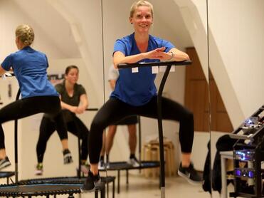 Training auf dem Trampolin