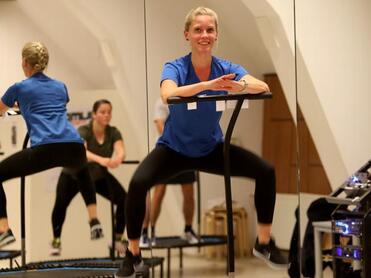 Training auf dem Trampolin